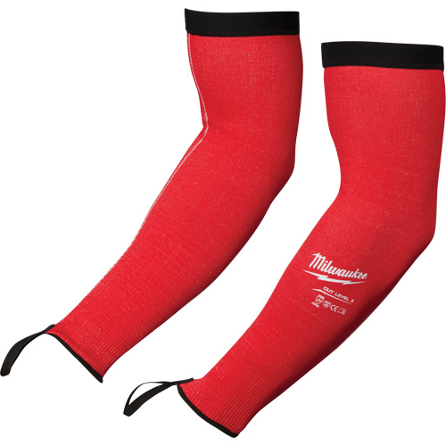 Manches de protection, Poly&eacute;thyl&egrave;ne, 16", ANSI/ISEA 105 niveau 3/EN 388 niveau 3/EN 388 niveau C, Rouge Equipex