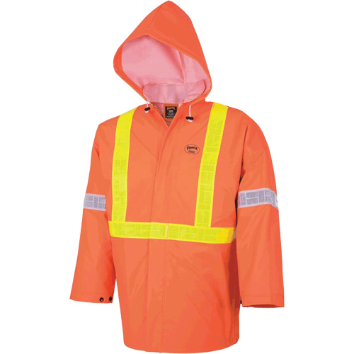 R85 Element FR FR 3-Piece Safety Rain Suit, Small, High Visibility Orange Equipex