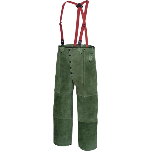WP 100 Pantalon avec taille &eacute;lastique pour soudeur, Petit, Vert Equipex