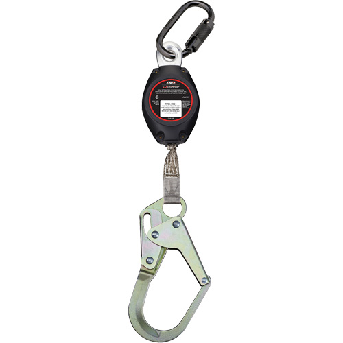 Dynamic Medium Snap Hook Self-Retracting Lifeline, 7', Polyester, Swivel Equipex