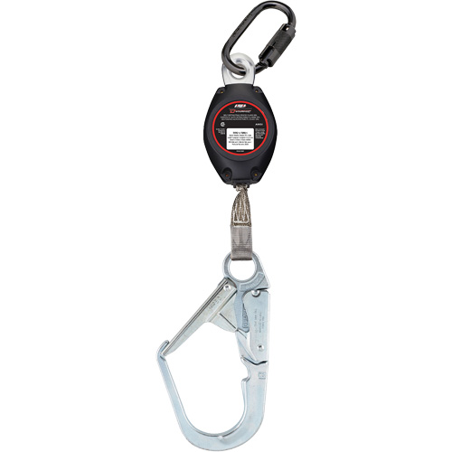 Dynamic Large Snap Hook Self-Retracting Lifeline, 7', Polyester, Swivel Equipex