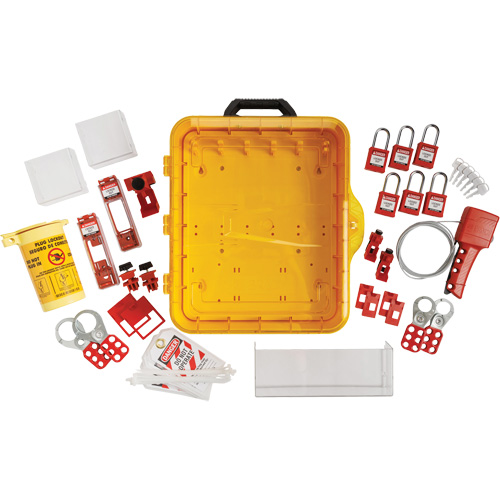 Station de cadenassage &eacute;lectrique avec cadenas de s&eacute;curit&eacute; en nylon &agrave; cl&eacute; identique, Cadenas Plastique, Capacit&eacute; de 55, Cadenas Compris Equipex