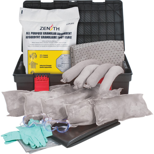 Tool Box Spill Kit, Universal, Bin, 31 US gal. Absorbancy Equipex