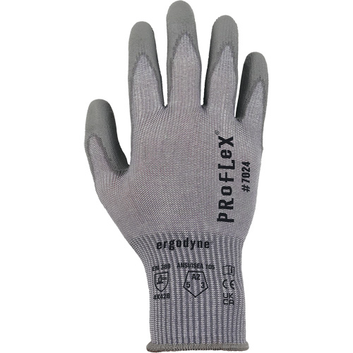Gants r&eacute;sistant &agrave; la coupe Proflex 7024, Taille Petit, Calibre 13, Rev&ecirc;tement Polyur&eacute;thane, Enveloppe en Polyester/PEHP/Spandex, ASTM ANSI niveau A2/EN 388 niveau B Equipex