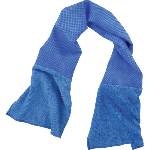 Serviette refroidissante et nettoyante d'usage multiple Chill-Its 6604, Bleu Equipex