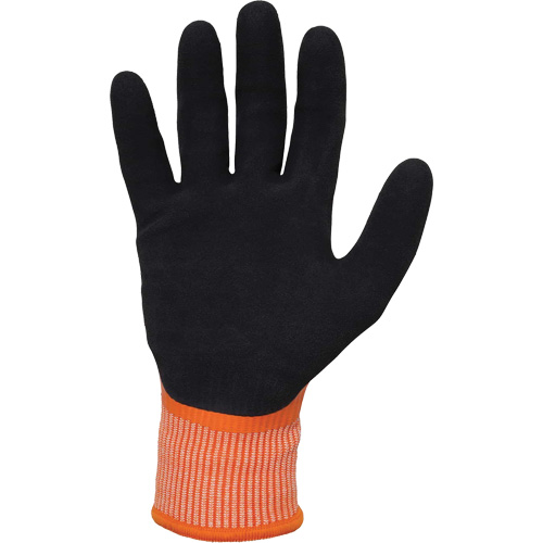 ProFlex 7551 Coated Cut-Resistant Winter Work Gloves, Size Small, 10/13 Gauge, Nitrile/Rubber Latex Coated, HPPE Shell, ASTM ANSI Level A5/EN 388 Level E Equipex