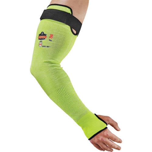Manche de protection contre la coupe ProFlex 7941-PR, TenaLux, 22", ASTM ANSI niveau A4/EN 388 niveau D, Lime haute visibilit&eacute; Equipex