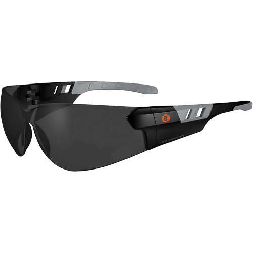 Skullerz SAGA Frameless Safety Glasses, Smoke Lens, Anti-Fog/Anti-Scratch, ANSI Z87+/Meets/Exceeds CSA Z94.3 Equipex