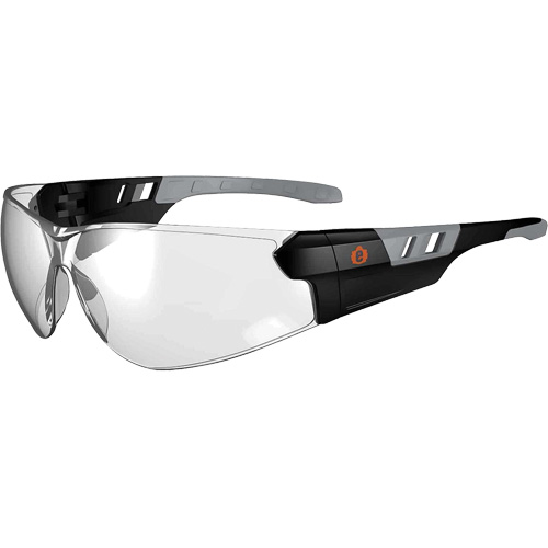 Lunettes de s&eacute;curit&eacute; sans monture Skullerz SAGA, Lentille Int&eacute;rieur/ext&eacute;rieur, Anti-&eacute;gratignures, ANSI Z87+/R&eacute;pond ou surpasse la norme CSA Z94.3 Equipex