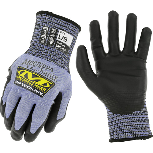 Gants r&eacute;sistants aux coupures SpeeKnit S2EC33, Taille Petit/7, Calibre 18, Rev&ecirc;tement Ur&eacute;thane, Enveloppe en PEHP/Tungst&egrave;ne, ASTM ANSI niveau A5/EN 388 niveau D Equipex