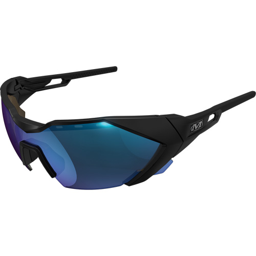 Lunettes de s&eacute;curit&eacute; de type E, Lentille Bleu, Antibu&eacute;e/Anti-&eacute;gratignures, ANSI Z87+ Equipex