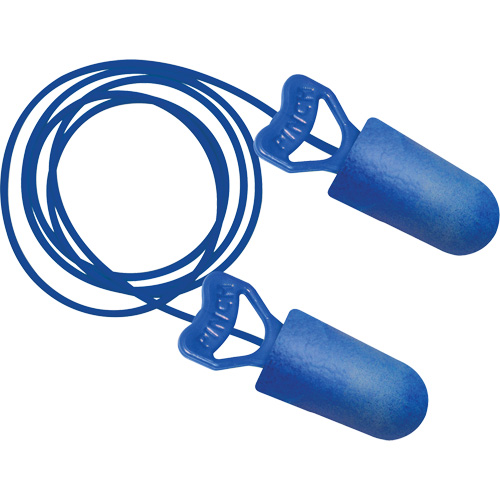 Food Pro PinchFit BioSoft BioBased Metal Detectable Earplugs, Corded, One-Size, Bulk - Box, 32 NRR dB Equipex