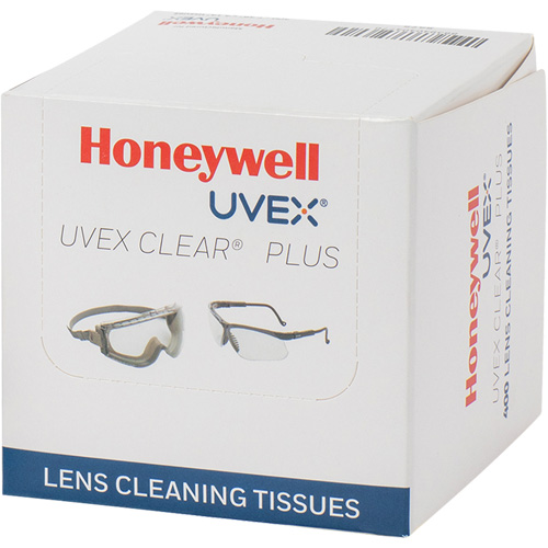 Serviette pour lentilles Uvex Clear Plus, 4,125" x 3,96" Equipex
