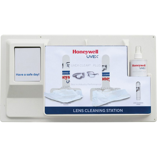 Uvex Clear&reg; Plus Permanent Lens Cleaning Station, Cardboard, 30" L x 4" D x 14" H Equipex