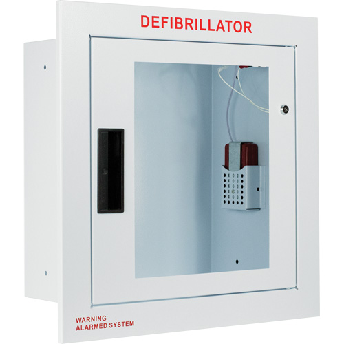 Grande armoire enti&egrave;rement encastr&eacute;e avec alarme, Zoll AED Plus/Zoll AED 3/Cardio-Science/Physio-Control Pour, Non m&eacute;dical Equipex