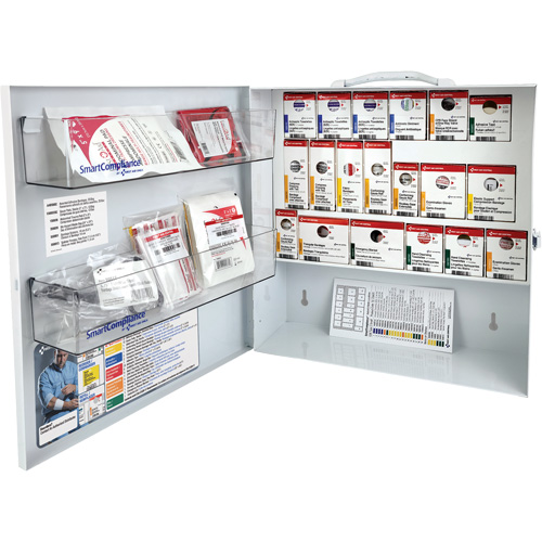SmartCompliance&reg; First Aid Cabinet, Meets CSA Z1220-17 Type 2 Low-Risk Environment, Small (2-25 Workers) Equipex