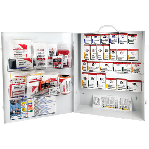 SmartCompliance&reg;  First Aid Cabinet, Meets CSA Z1220-17 Type 3 High-Risk Environment, Medium (26-50 Workers) Equipex