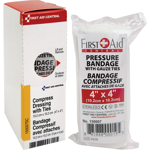 Recharge de bandages compressifs avec attaches SmartCompliance, 4" lo x 4" la Equipex