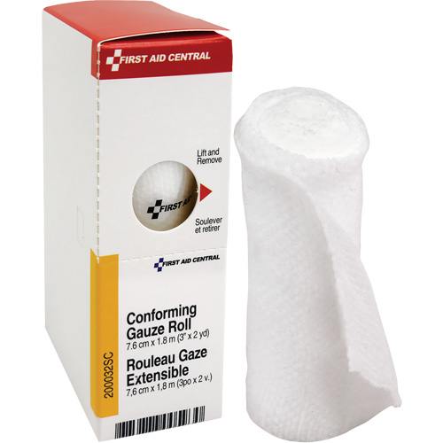 Recharge de bandage en gaze &eacute;tirable et conforme SmartCompliance, Rouleau, 6' lo x 3" la, St&eacute;rile, Dispositif m&eacute;dical Classe 1 Equipex