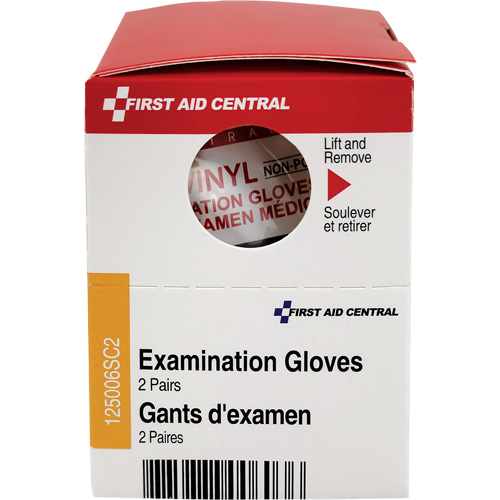Recharge de gants d'examen SmartCompliance, Vinyle, Sans poudre, Transparent, Classe 2 Equipex