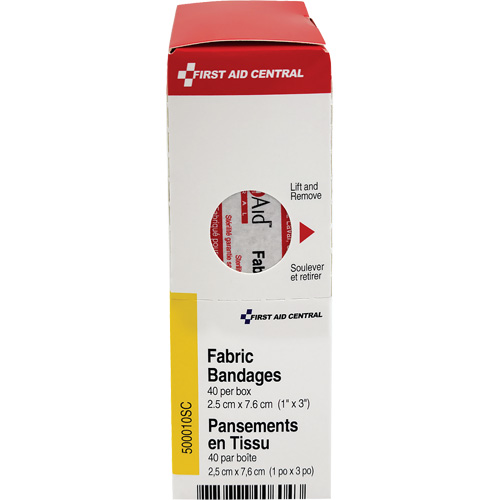 SmartCompliance&reg; Refill Adhesive Bandages, Rectangular/Square, 3", Fabric, Non-Sterile Equipex
