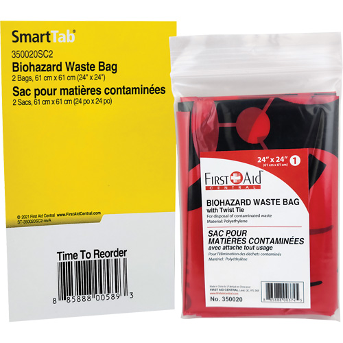 Recharge de sacs &agrave; d&eacute;chets SmartCompliance, Biorisque, 24" lo x 24" la Equipex