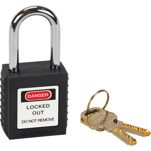 Lock for Lockouts, Safety Padlock, Keyed Different, Thermoplastic, 1-1/2" Width Equipex
