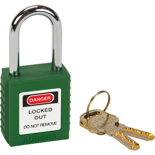 Lock for Lockouts, Safety Padlock, Keyed Different, Thermoplastic, 1-1/2" Width Equipex