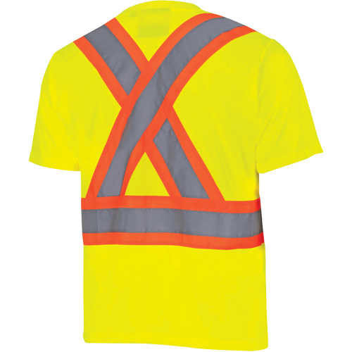 6991 Chandail de s&eacute;curit&eacute; en il-de-perdrix, Polyester, 3T-Grand, Jaune lime haute visibilit&eacute; Equipex