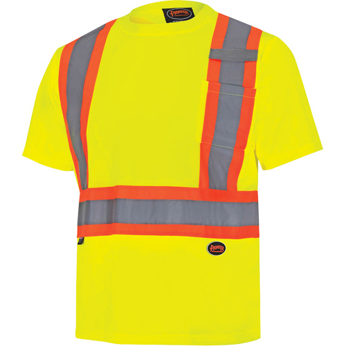 6991 Chandail de s&eacute;curit&eacute; en il-de-perdrix, Polyester, 3T-Grand, Jaune lime haute visibilit&eacute; Equipex