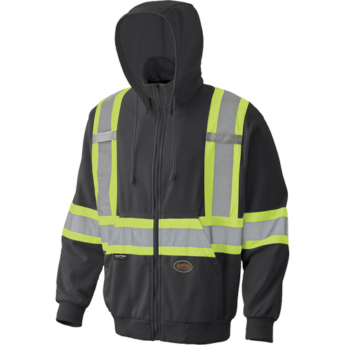 6942 Zip Style Hoodie, Small, Black Equipex