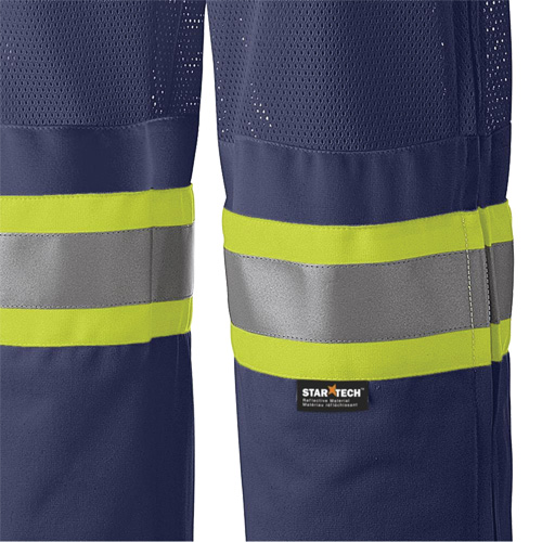6003P Pantalon de s&eacute;curit&eacute; routi&egrave;re, Polyester, T-petit, Bleu marin Equipex