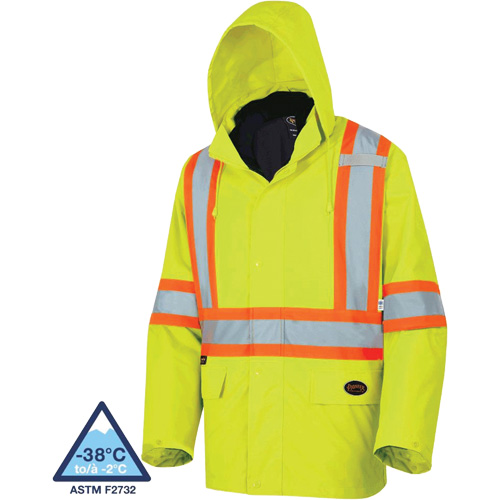 5633 The Rock 3-in-1 Parka, High Visibility Lime-Yellow, X-Small Equipex