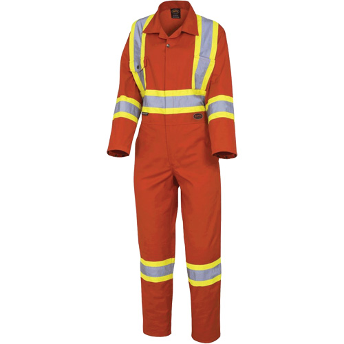 5514W Combinaisons de s&eacute;curit&eacute; pour femmes, T-petit, Orange haute visibilit&eacute; Equipex
