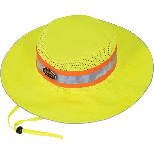 279 Ranger's Hat with Strap, High Visibility Lime-Yellow, Polyester Equipex