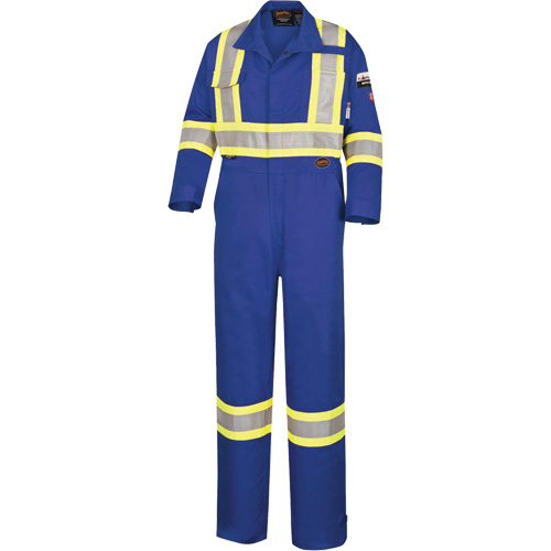 5558A Combinaison ignifuge &agrave; haute visibilit&eacute;, Taille 38, Bleu royal, 11 cal/cm² Equipex