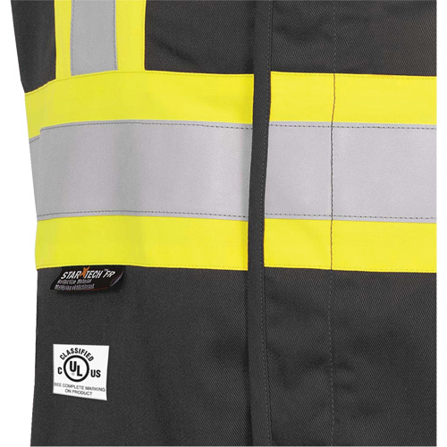 7729 FR-Tech&reg; Flame-Resistant Arc Safety Vest, Small, Black, 10 cal/cm² Equipex