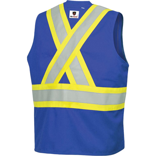 7730 FR-Tech&reg; Flame-Resistant Arc Safety Vest, Small, Royal Blue, 10 cal/cm² Equipex