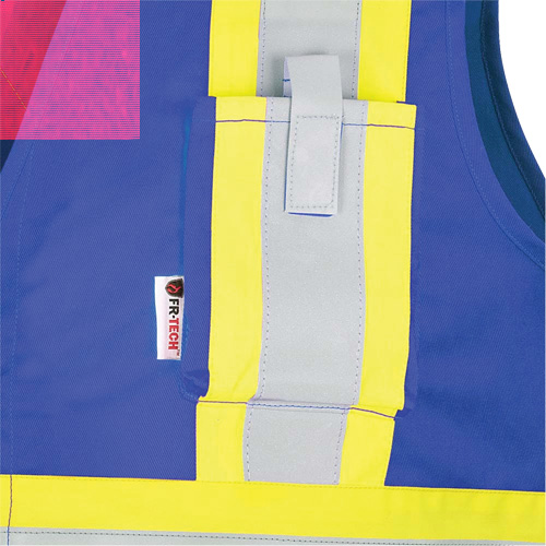 7730 FR-Tech&reg; Flame-Resistant Arc Safety Vest, Small, Royal Blue, 10 cal/cm² Equipex