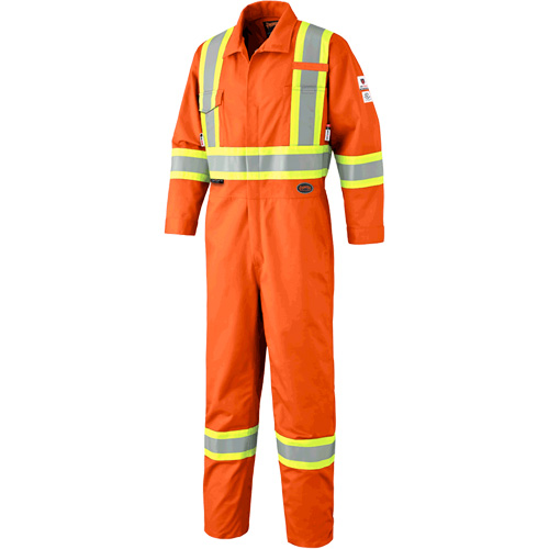 7702T FR-Tech&reg; Arc-Rated Coverall, Size 40 (Tall), High Visibility Orange, 10 cal/cm² Equipex