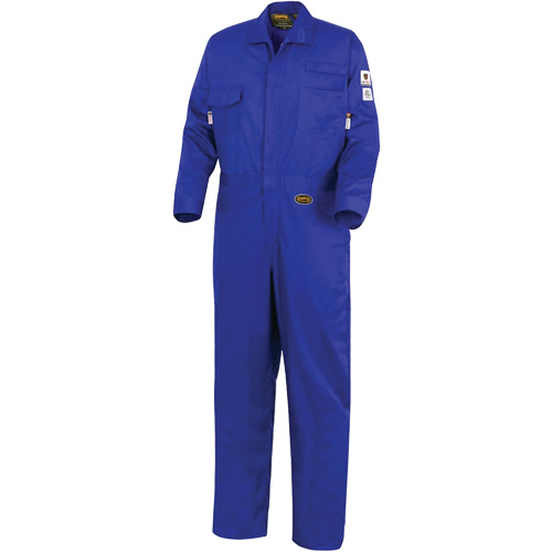 7779 Combinaison ignifuge r&eacute;sistant aux arcs &eacute;lectriques FR-Tech 88/12, Taille 36, Bleu royal Equipex