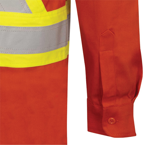 7743 Chemise de s&eacute;curit&eacute; ignifug&eacute;e FR-Tech, Petit, Orange haute visibilit&eacute; Equipex