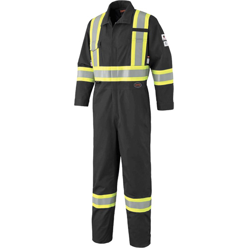 7702BKT FR-Tech&reg; Arc-Rated Coverall, Size 40 (Tall), Black, 10 cal/cm² Equipex