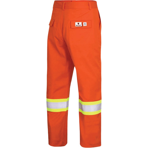 7763 Pantalon de s&eacute;curit&eacute; haute visibilit&eacute; r&eacute;sistant aux arcs &eacute;lectriques FR-Tech 88/12, 34, x 32, Orange haute visibilit&eacute;, 9,7 cal/cm² Equipex