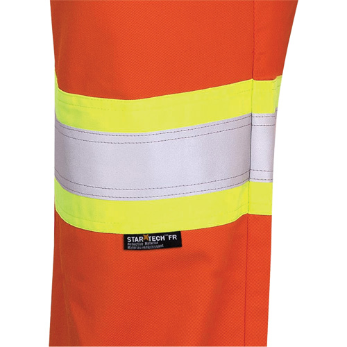 7763 Pantalon de s&eacute;curit&eacute; haute visibilit&eacute; r&eacute;sistant aux arcs &eacute;lectriques FR-Tech 88/12, 34, x 32, Orange haute visibilit&eacute;, 9,7 cal/cm² Equipex
