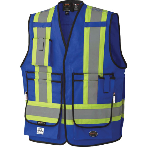 7733 Veste d'arpenteur ignifuge et r&eacute;sistant aux arcs &eacute;lectriques FR-Tech, Petit, Bleu royal, 9,7 cal/cm² Equipex
