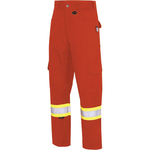7765 FR-Tech&reg; 88/12 Arc Rated High-Visibility Safety Cargo Pants, 30, x 32, High Visibility Orange, 10 cal/cm² Equipex