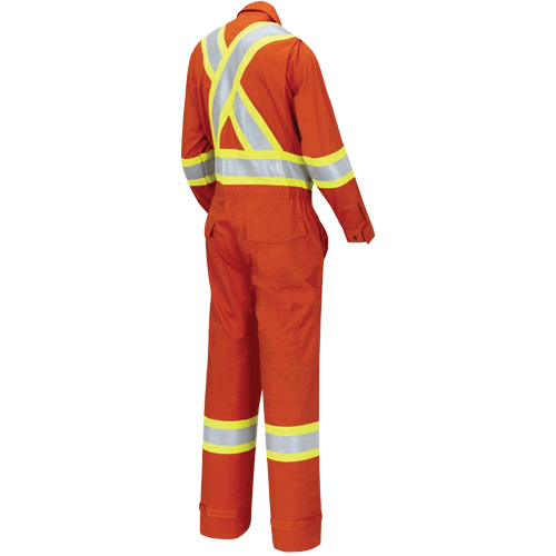 7702W Combinaison FR-Tech ignifuge/contre les arcs pour femme, Taille T-petit, Orange haute visibilit&eacute;, 10 cal/cm² Equipex