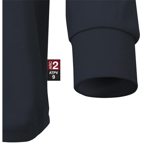 333 Chandail ignifuge &agrave; manches longues, Petit, Bleu marin Equipex
