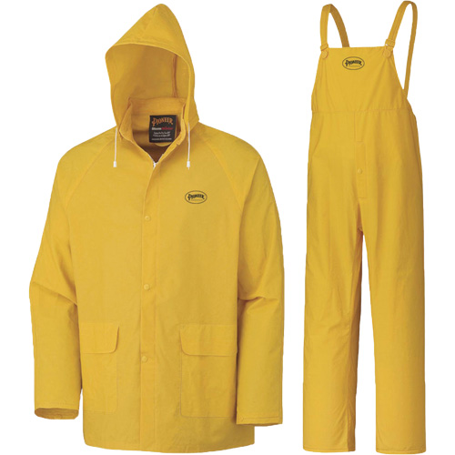 577 3-Piece Rain Suit, Polyester/PVC, 6X-Large, Yellow Equipex